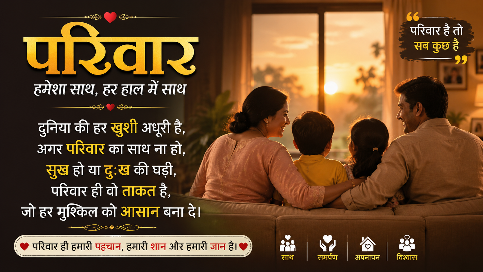 Family Shayari in Hindi | Heart Touching Family Quotes 2026