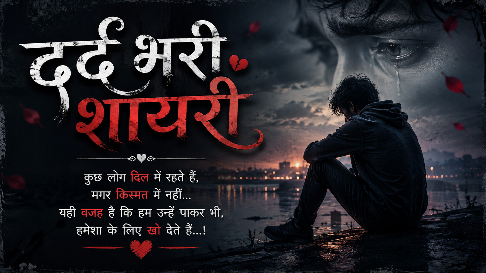 Dard Bhari Shayari Hindi 😢 Emotional and Painful Lines