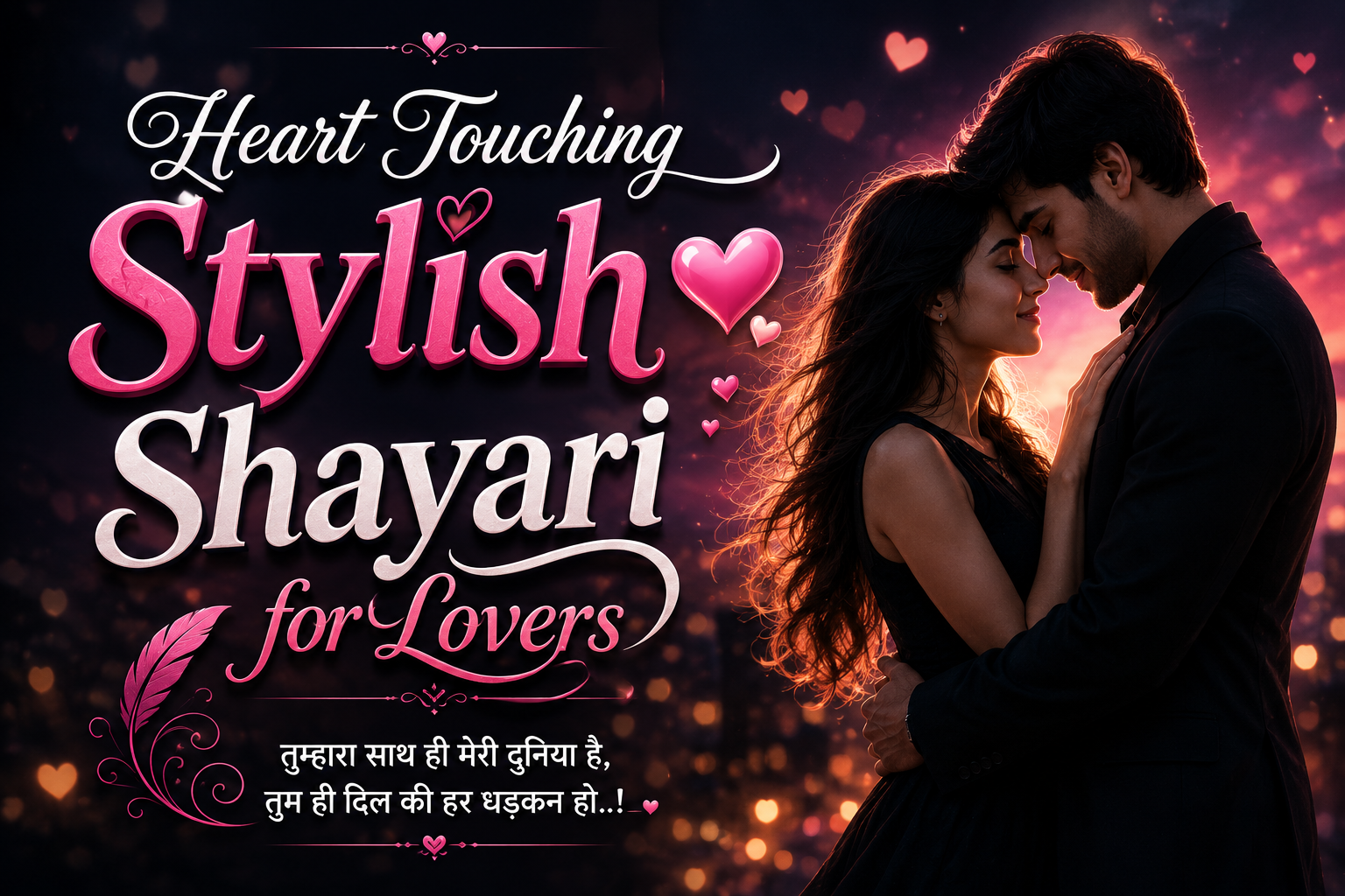 Heart Touching Stylish 💕 😘 Shayari for Lovers